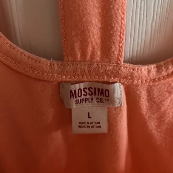 Mossimo Salmon Sun Dress With Cutout Back Size Large - Picture 6 of 7